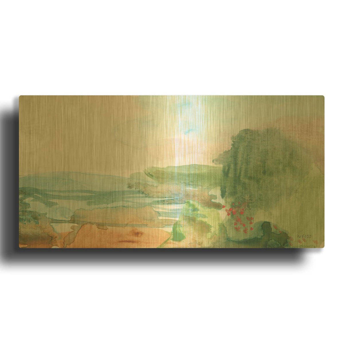 'Dreamed Of Joy Departed' By Jan Weiss Gold Metal Wall Art
