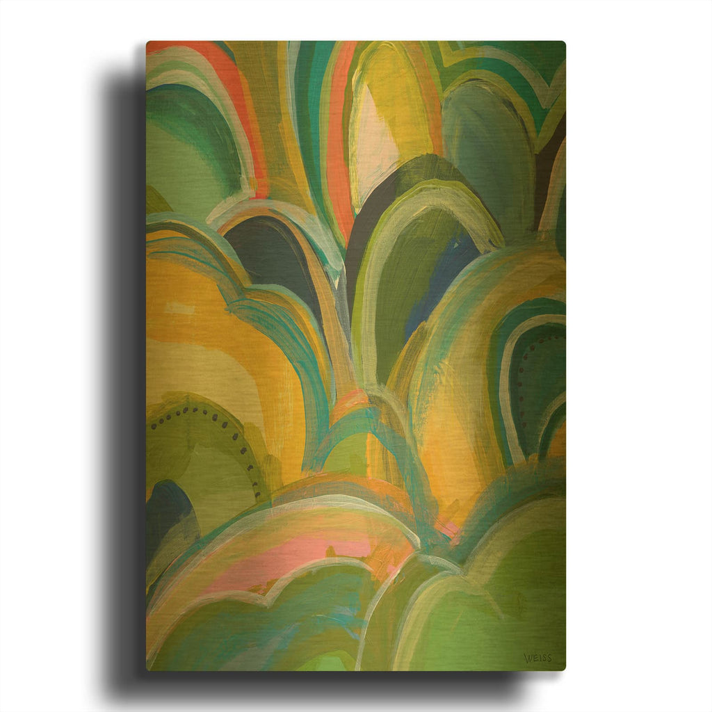 'Break On Through No. 2' By Jan Weiss Gold Metal Wall Art