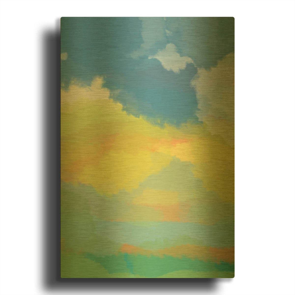 'Break In The Weather' By Jan Weiss Gold Metal Wall Art