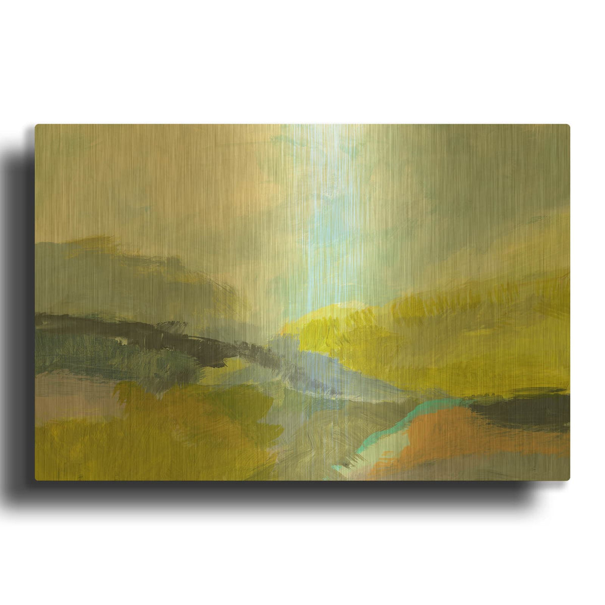 'Between The Woods' By Jan Weiss Gold Metal Wall Art