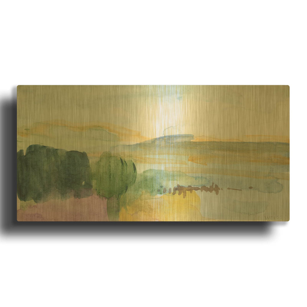 'Be Still' By Jan Weiss Gold Metal Wall Art