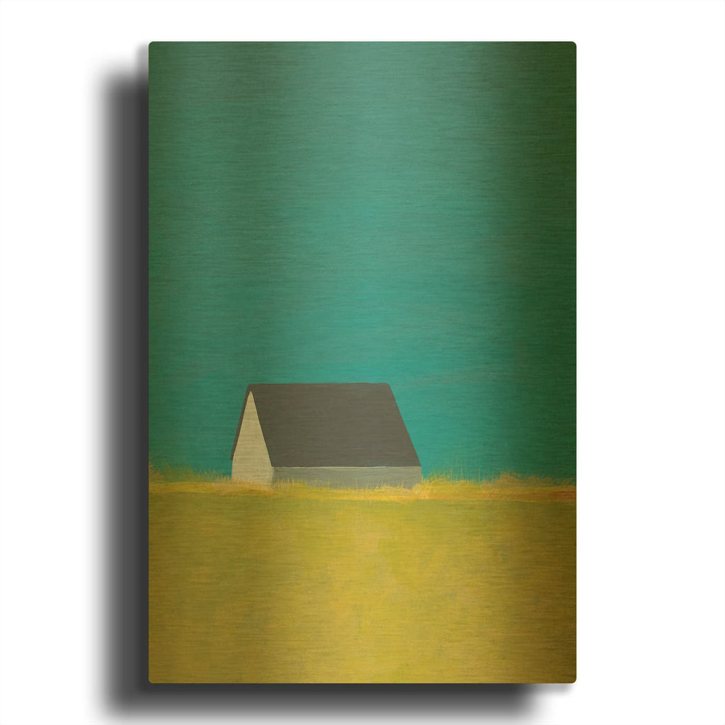 'Its A Farm' By Jan Weiss Gold Metal Wall Art