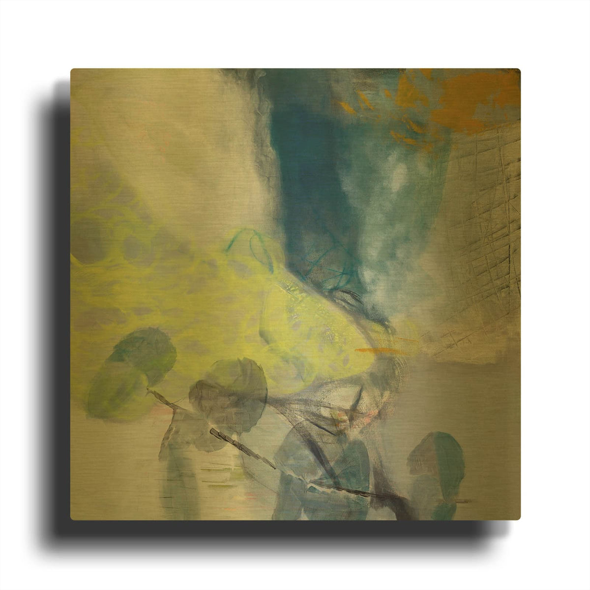 'Clearing Space' By Jayne Walther Gold Metal Wall Art