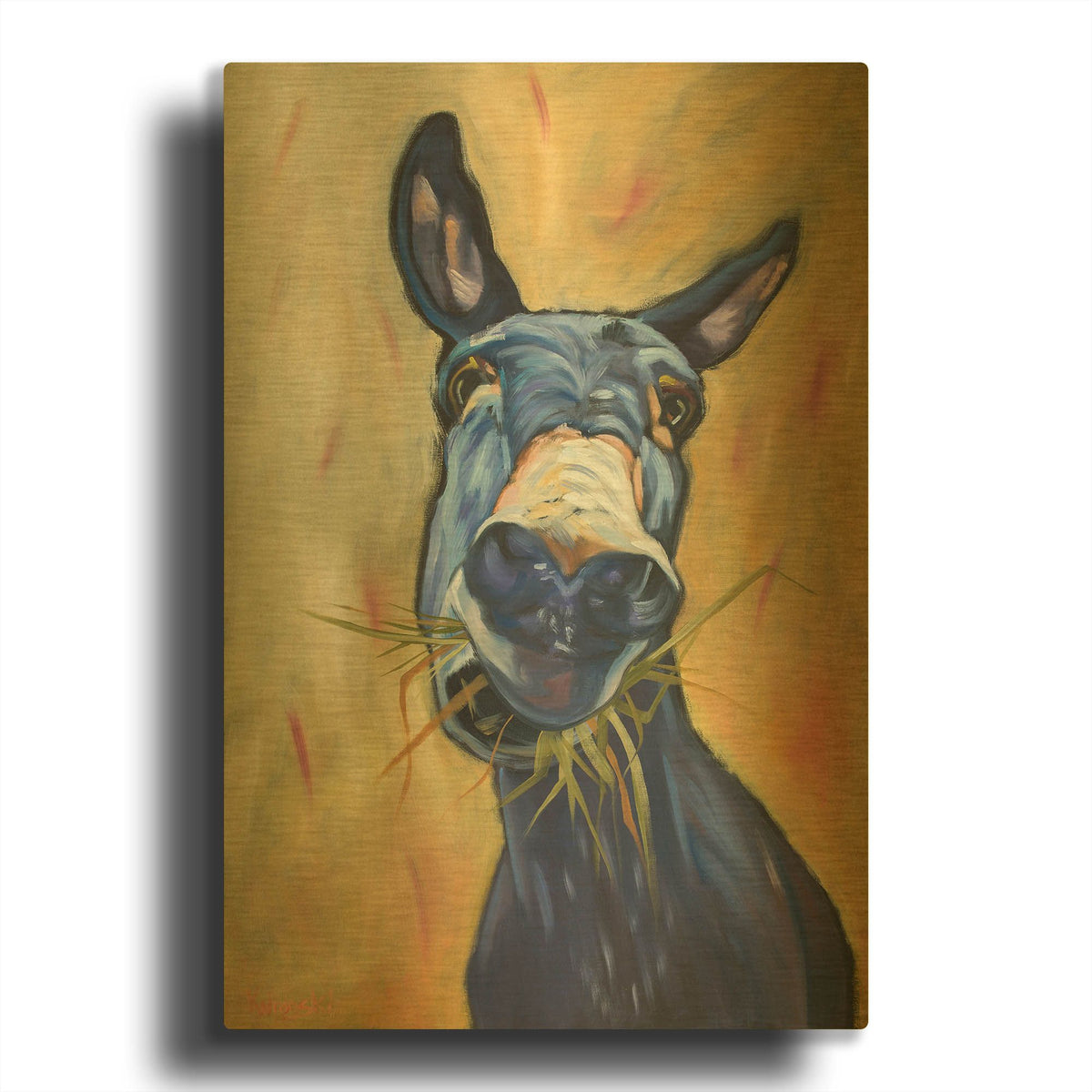 'Jackson' By Kathryn Wronski Gold Metal Wall Art