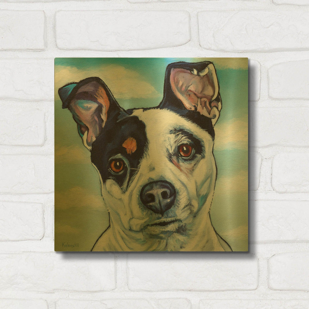 'Luna' By Kathryn Wronski Gold Metal Wall Art