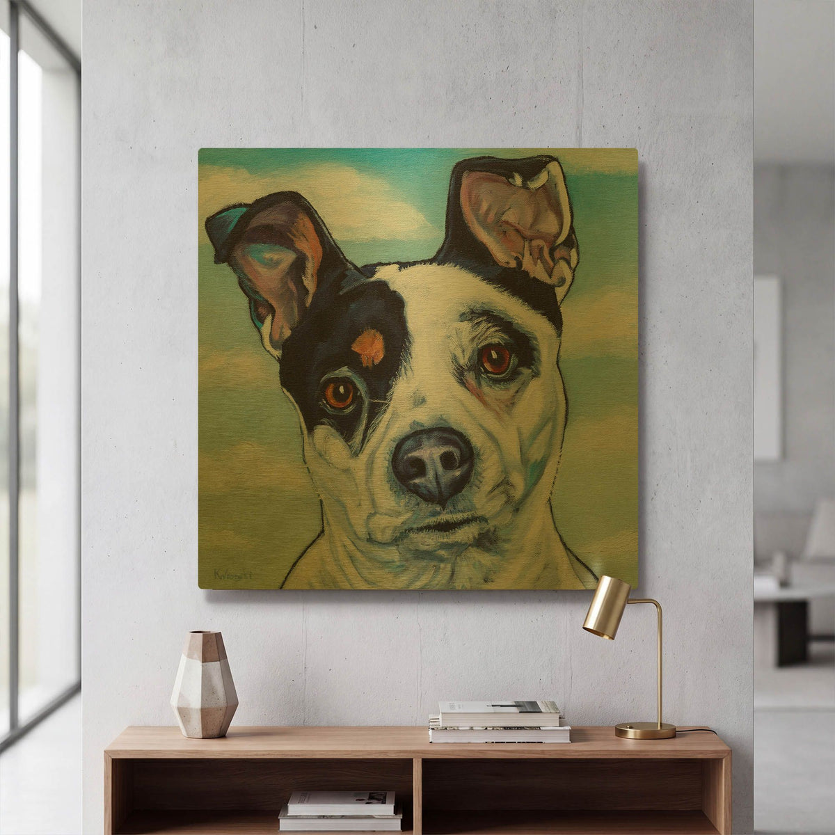 'Luna' By Kathryn Wronski Gold Metal Wall Art