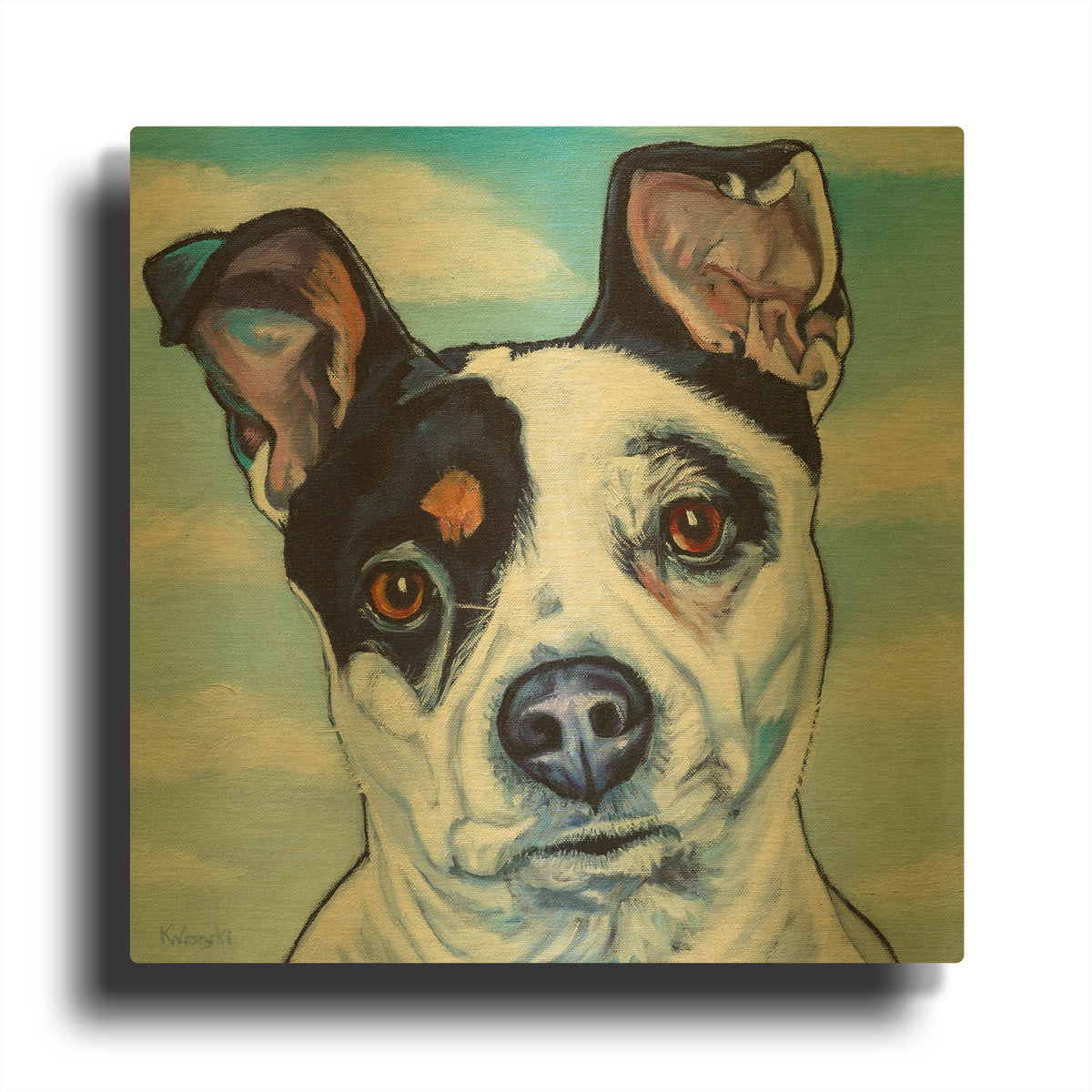 'Luna' By Kathryn Wronski Gold Metal Wall Art