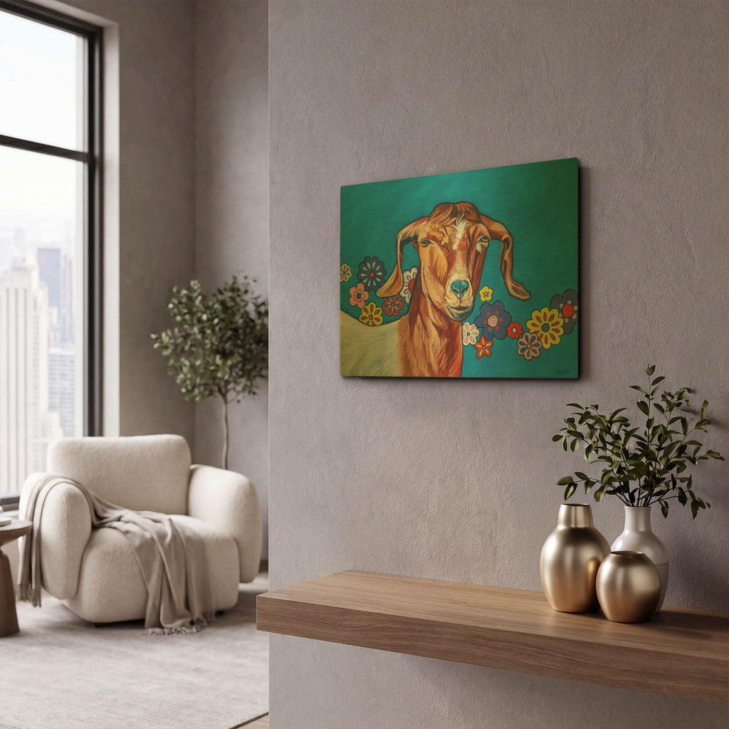 'Gertie' By Kathryn Wronski Gold Metal Wall Art