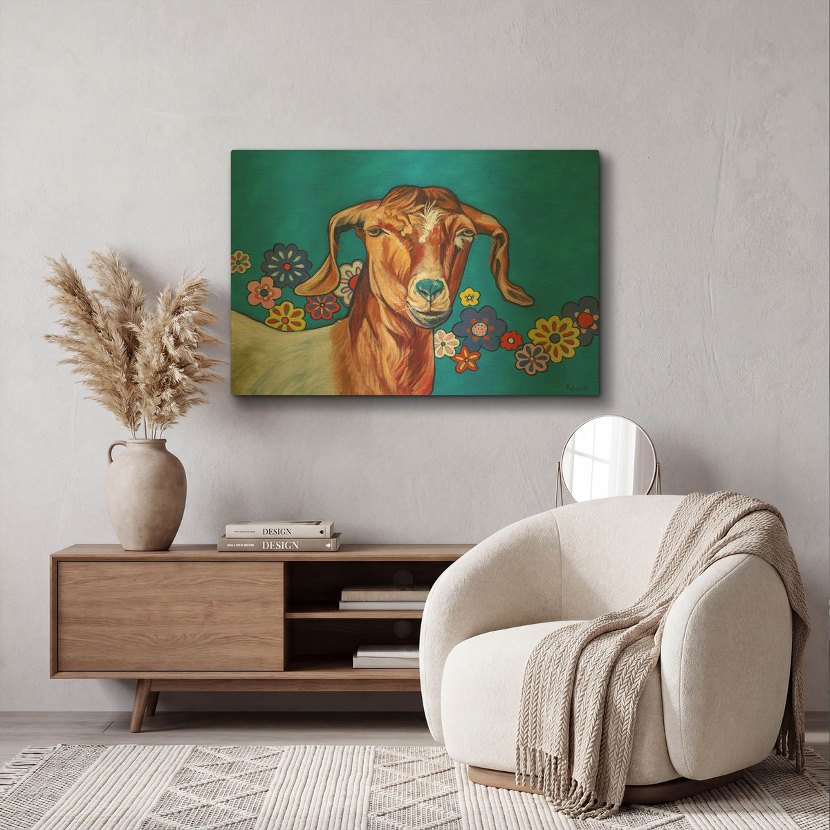 'Gertie' By Kathryn Wronski Gold Metal Wall Art
