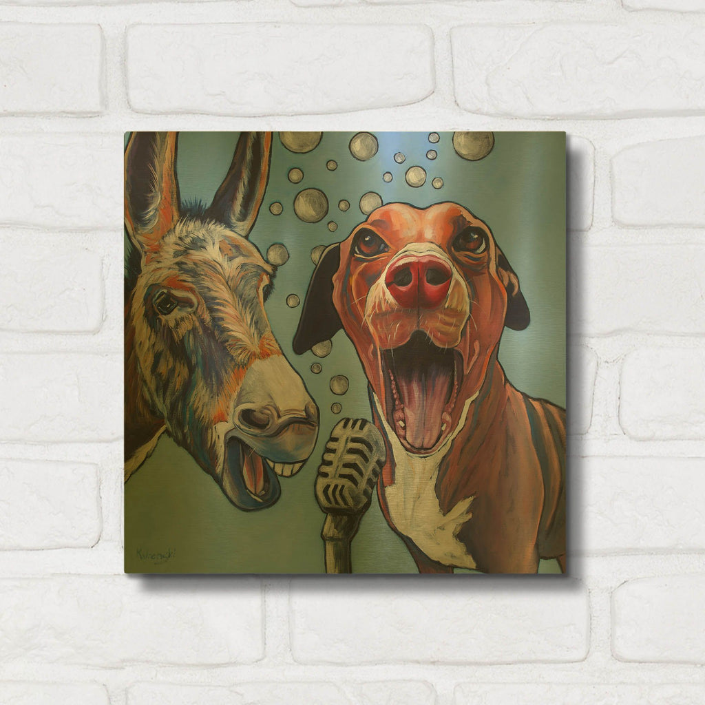 'Harmony' By Kathryn Wronski Gold Metal Wall Art