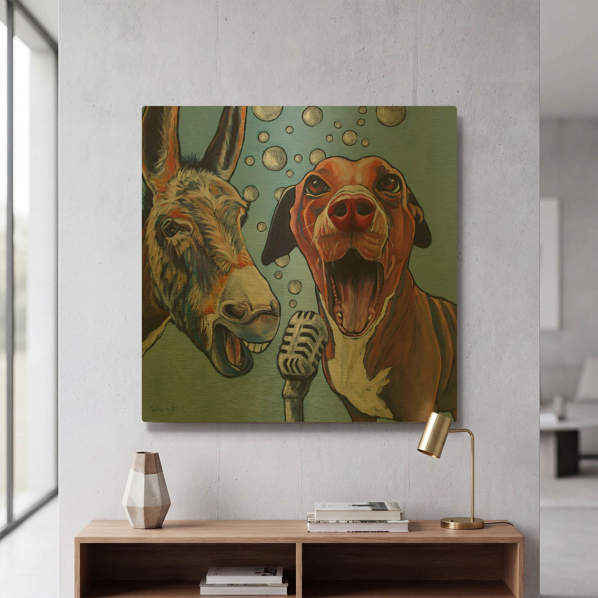'Harmony' By Kathryn Wronski Gold Metal Wall Art