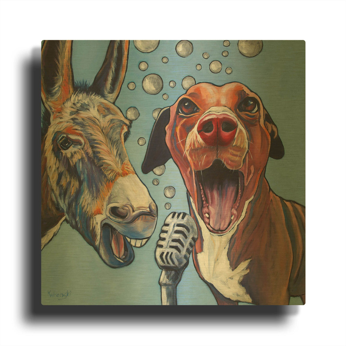 'Harmony' By Kathryn Wronski Gold Metal Wall Art