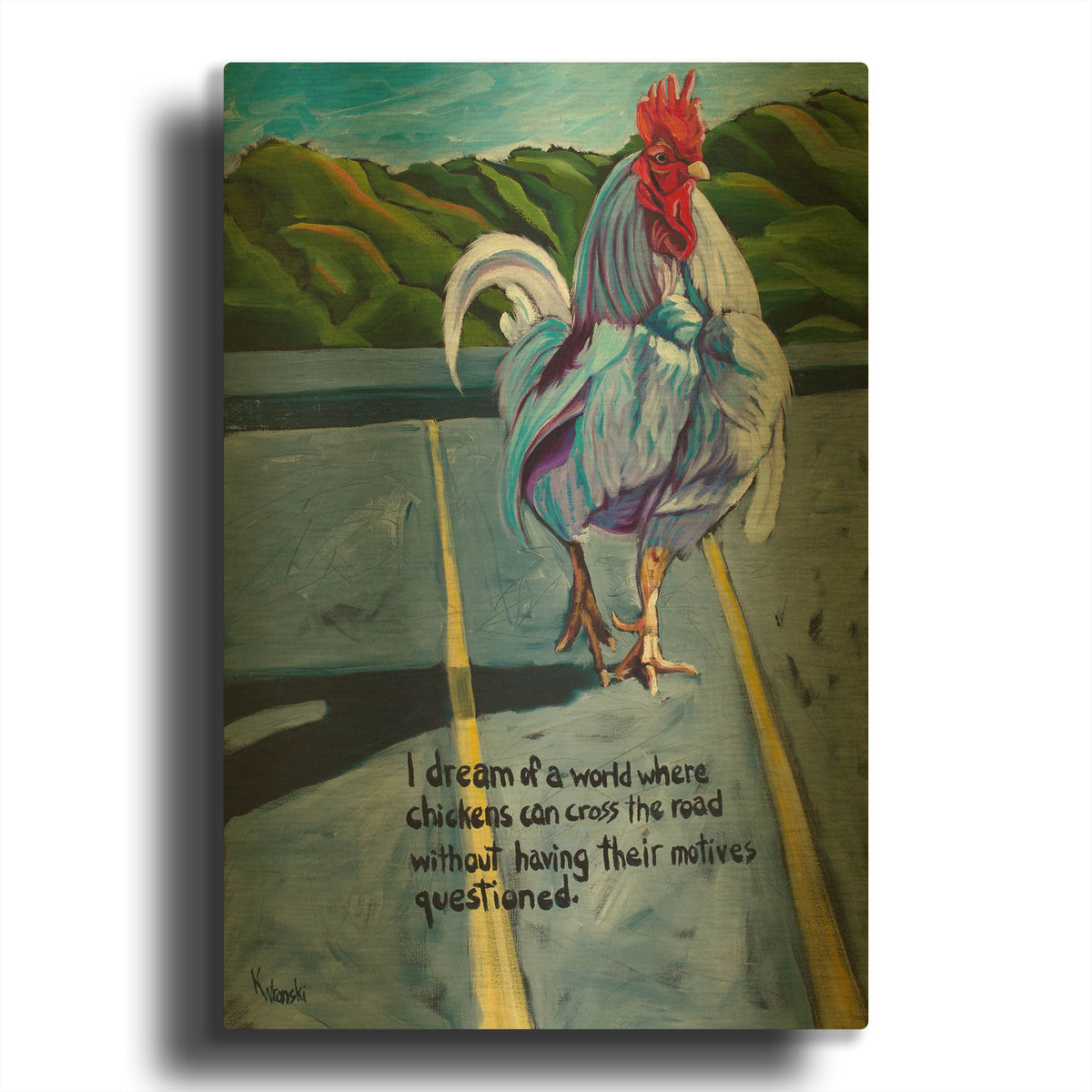'Don’t Ask' By Kathryn Wronski Gold Metal Wall Art