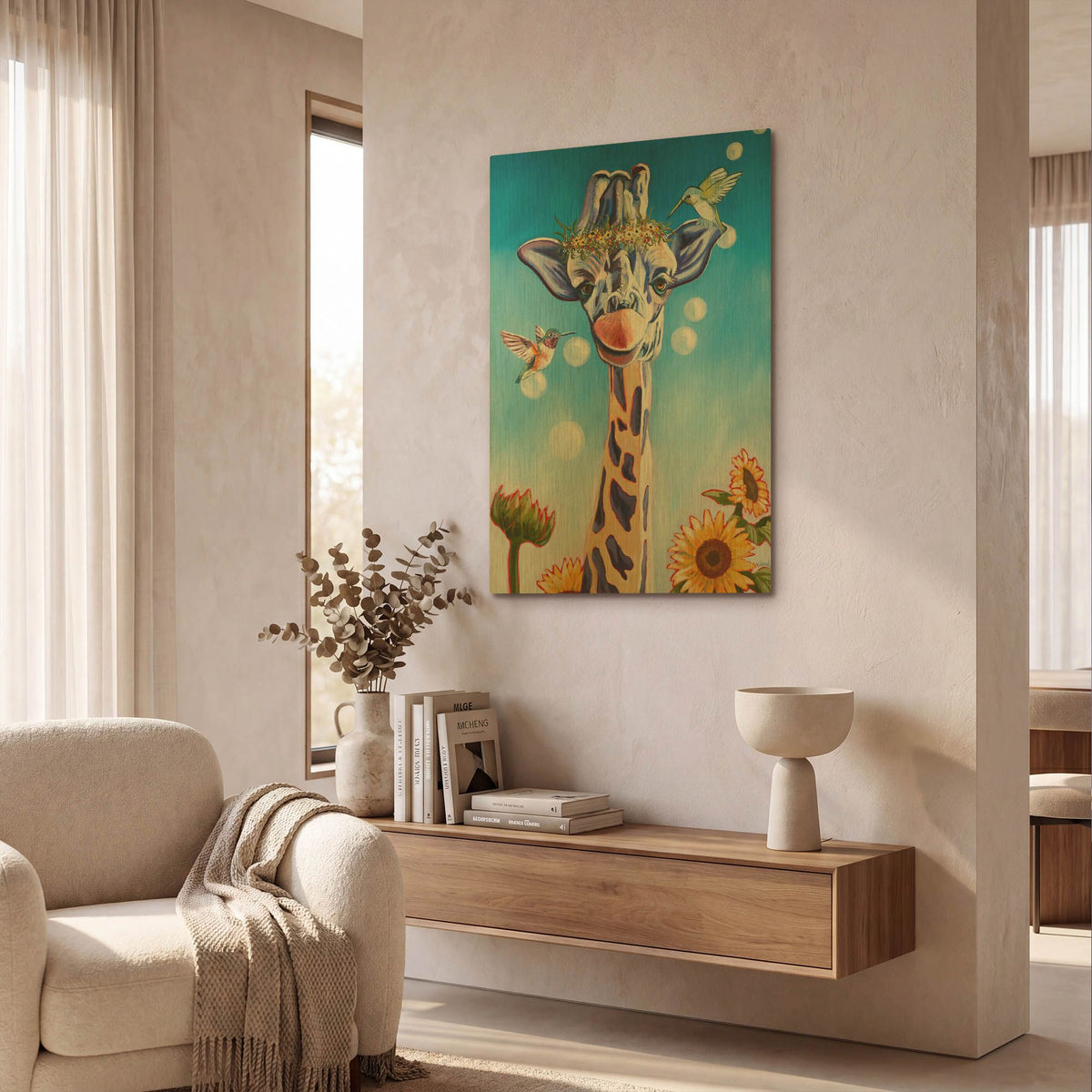 'Friends In High Places' By Kathryn Wronski Gold Metal Wall Art