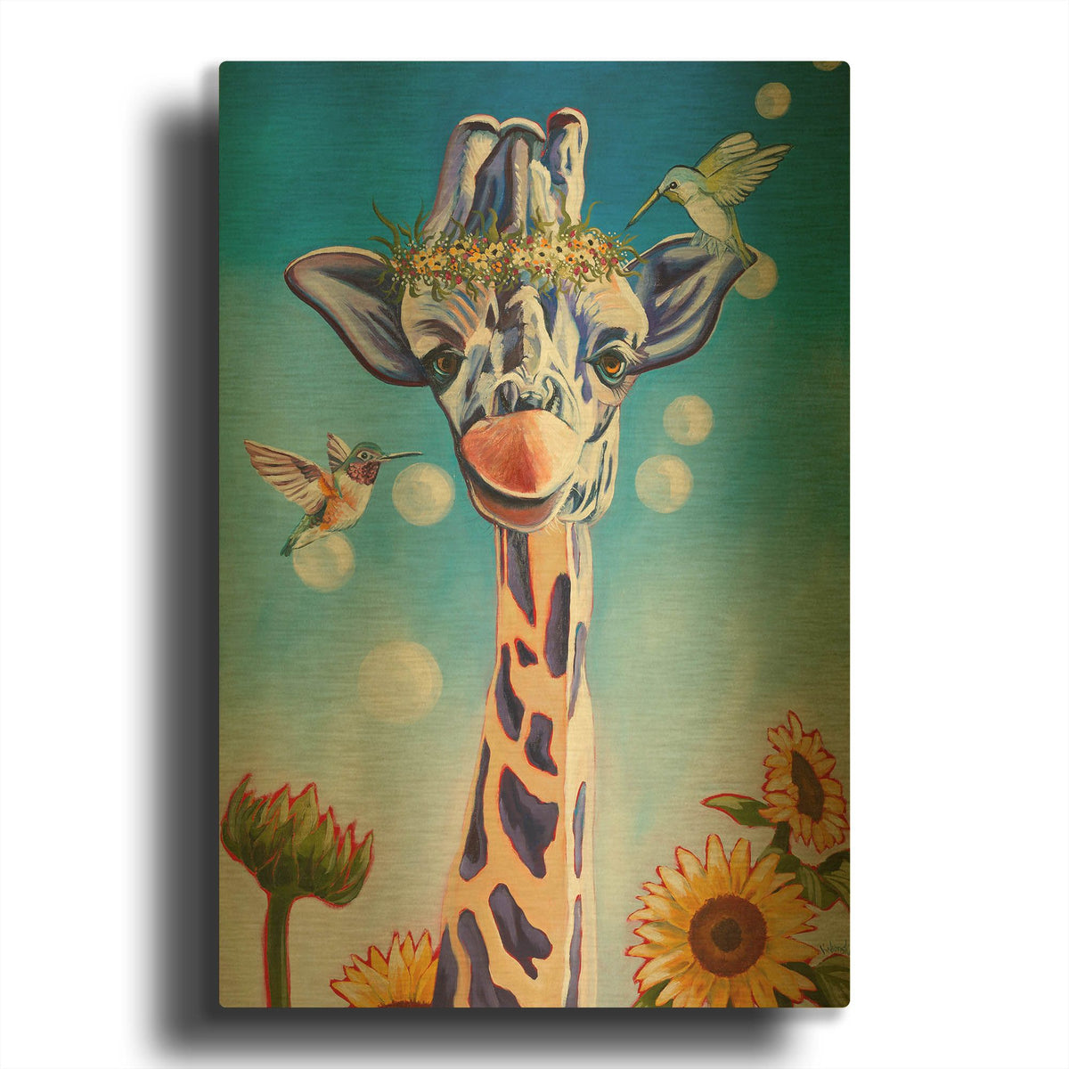 'Friends In High Places' By Kathryn Wronski Gold Metal Wall Art
