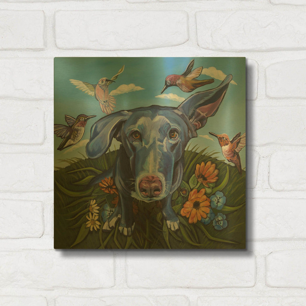 'Babs n’ Birds' By Kathryn Wronski Gold Metal Wall Art