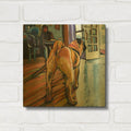 'A Pug’s View' By Kathryn Wronski Gold Metal Wall Art