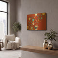 'When Dogs Drink' By Kathryn Wronski Gold Metal Wall Art