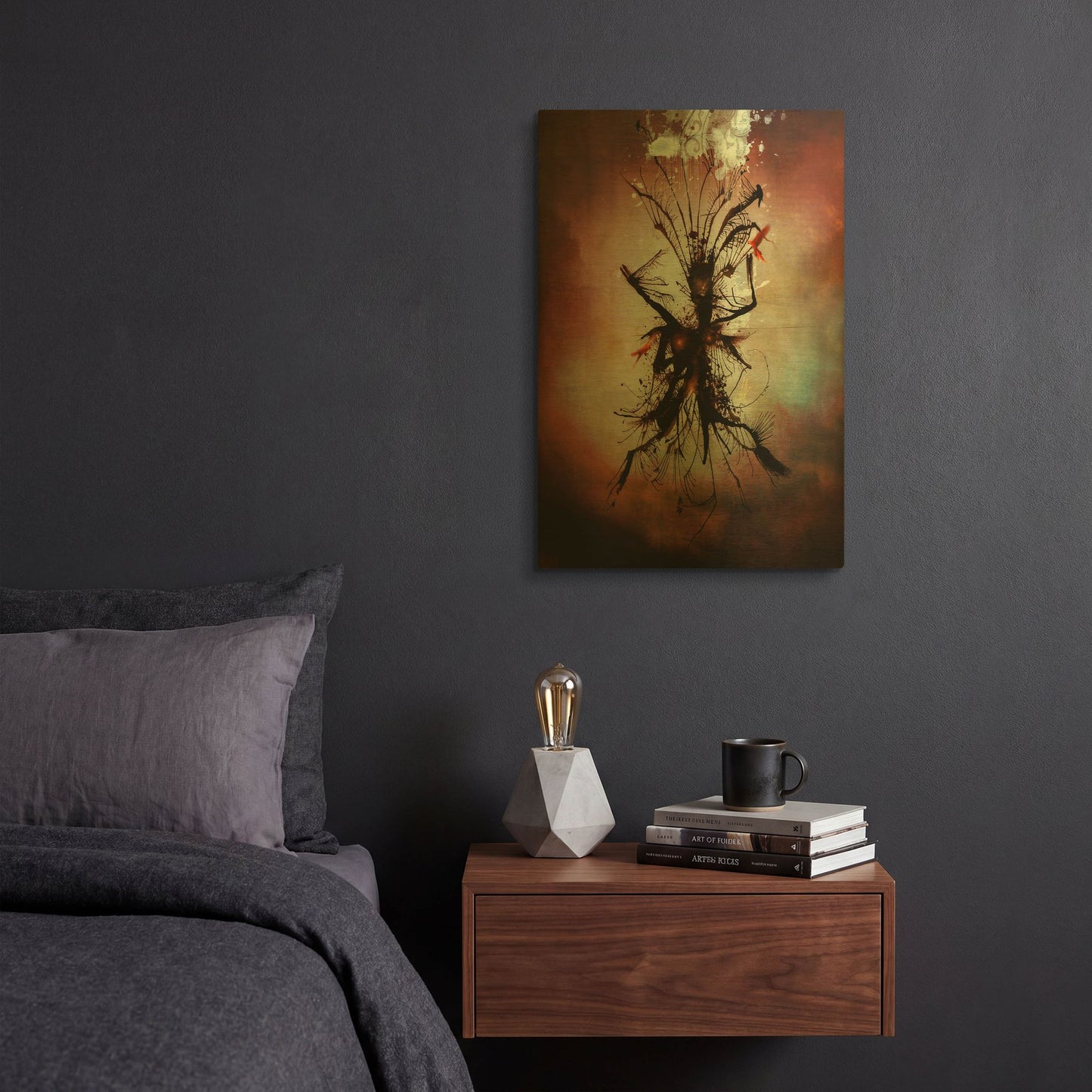 'A Sky About To Rain' By Mario Sanchez Nevado Gold Metal Wall Art