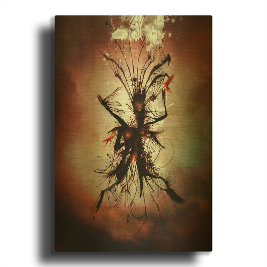 'A Sky About To Rain' By Mario Sanchez Nevado Gold Metal Wall Art