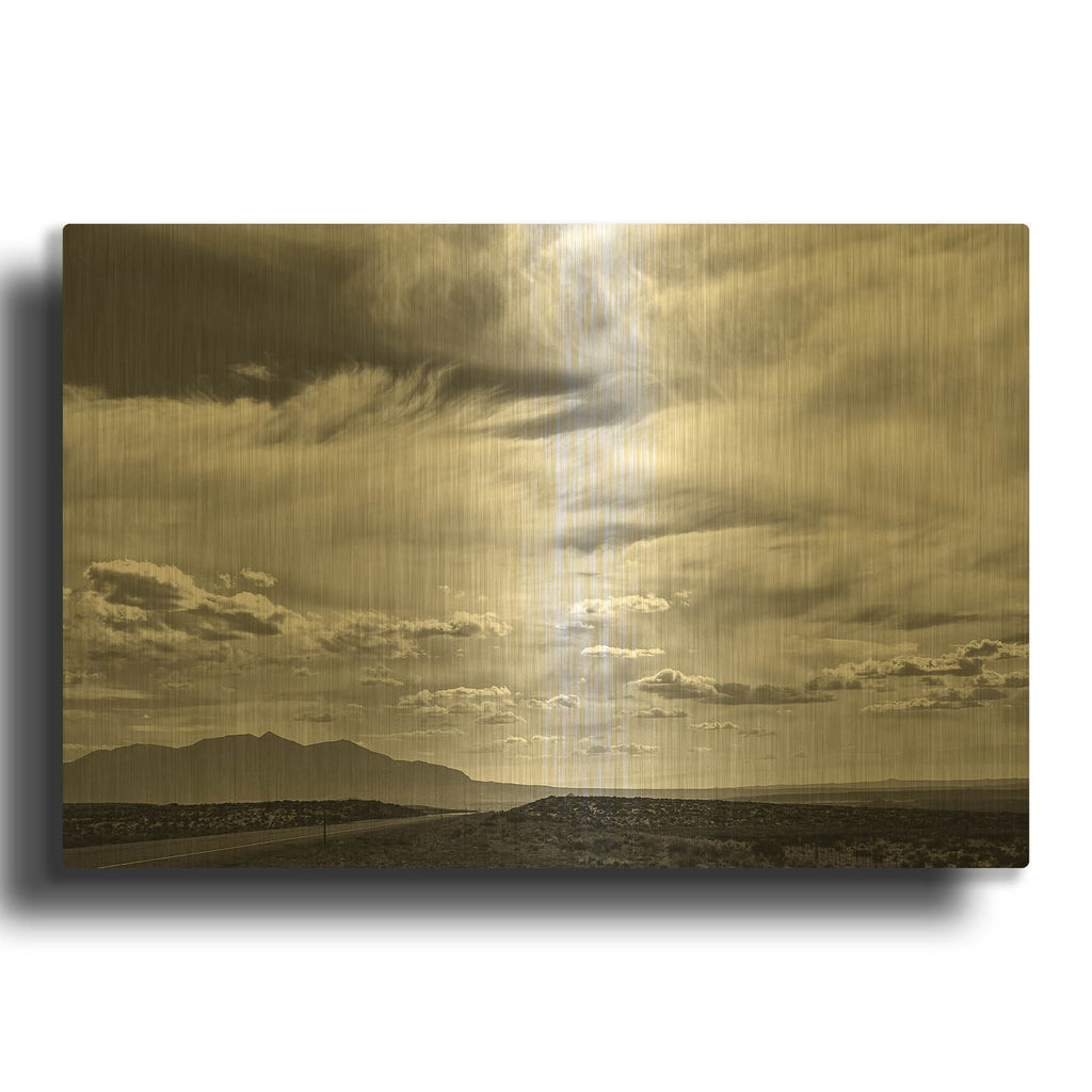 'Utah Skies' By Lynda White Gold Metal Wall Art