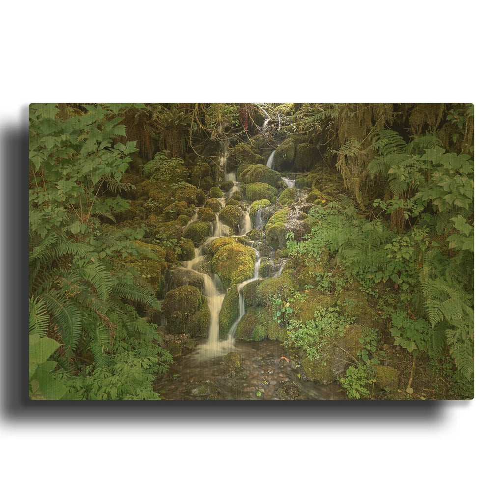 'Fern Waterfall' By Lynda White Gold Metal Wall Art