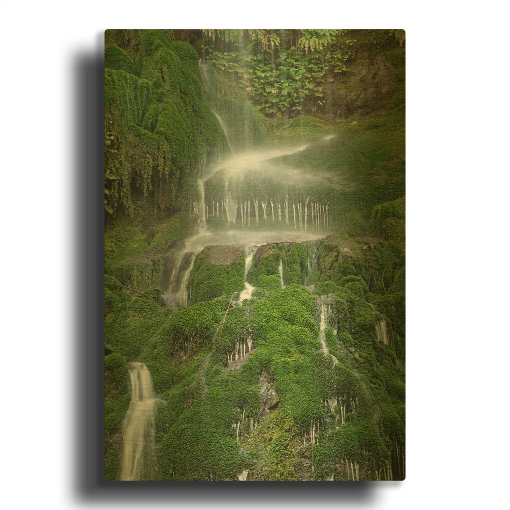 'Moss Waterfall' By Lynda White Gold Metal Wall Art