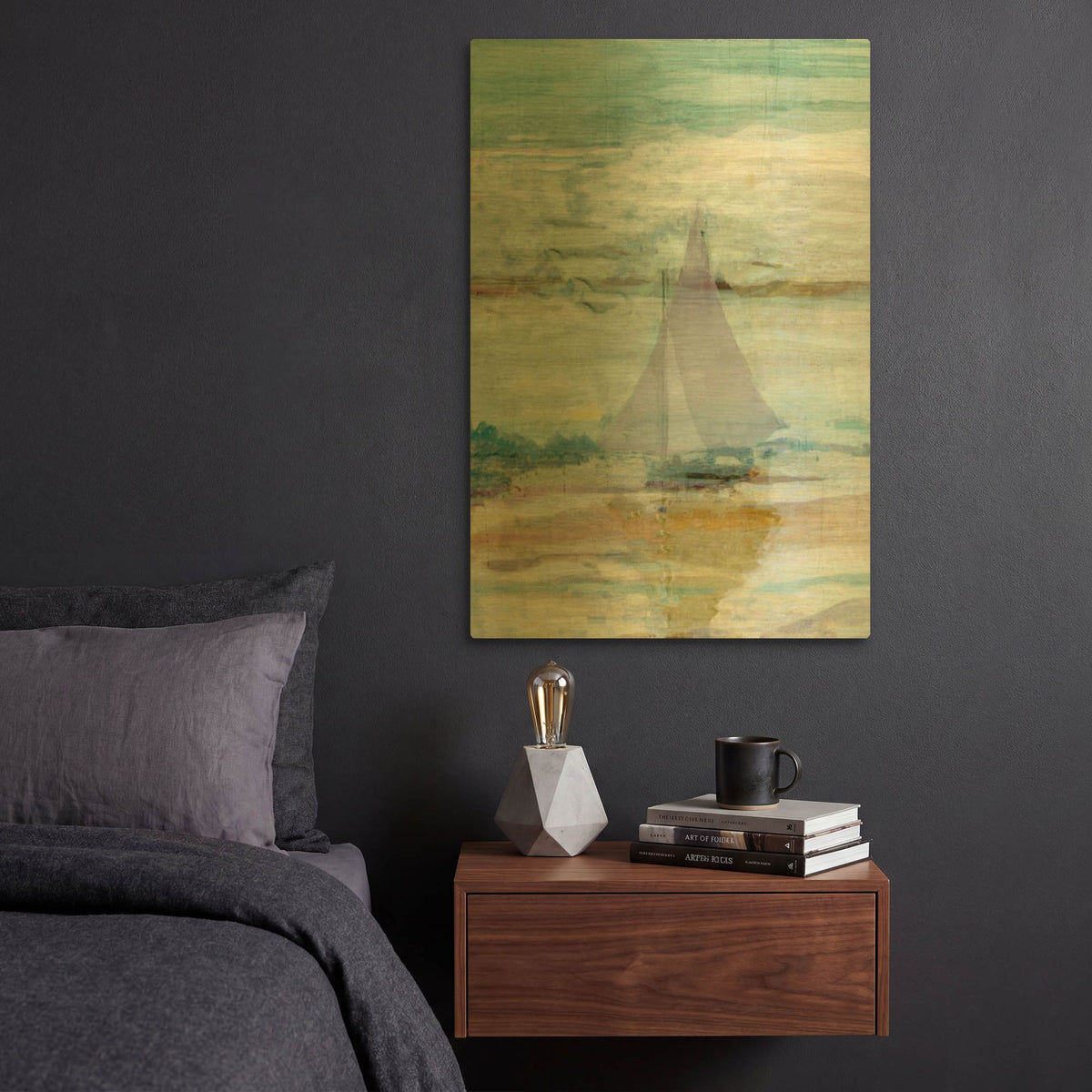 'Twilight Evening' By Marta Wiley Gold Metal Wall Art