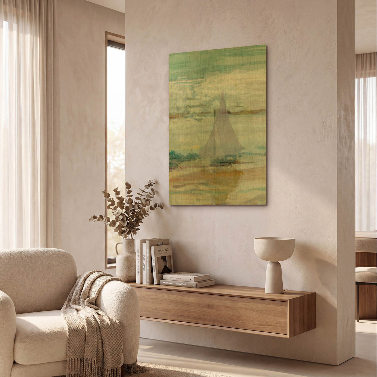 'Twilight Evening' By Marta Wiley Gold Metal Wall Art