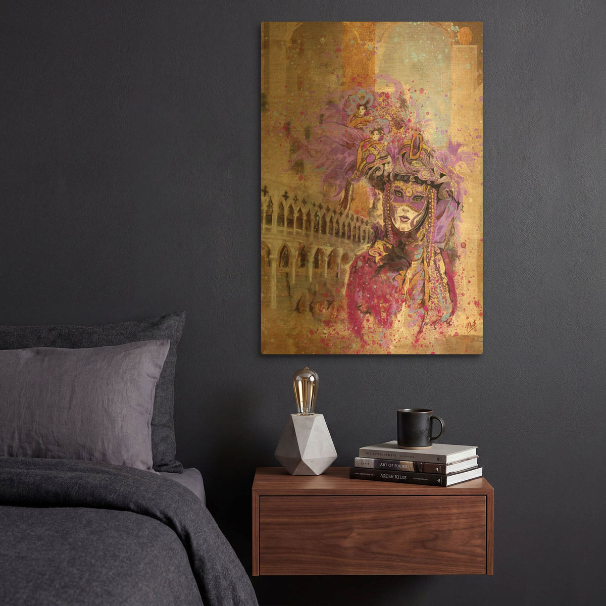 'Venice 3' By Marta Wiley Gold Metal Wall Art