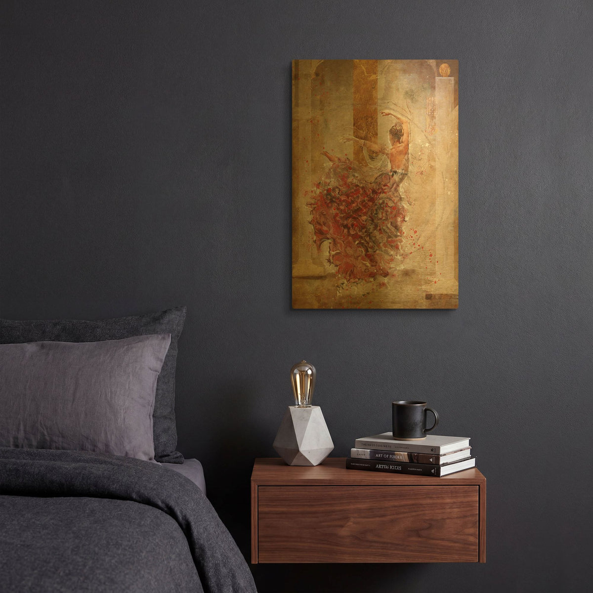 'Temple Dancer No. 1' By Marta Wiley Gold Metal Wall Art