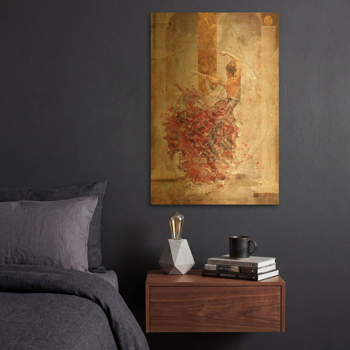'Temple Dancer No. 1' By Marta Wiley Gold Metal Wall Art