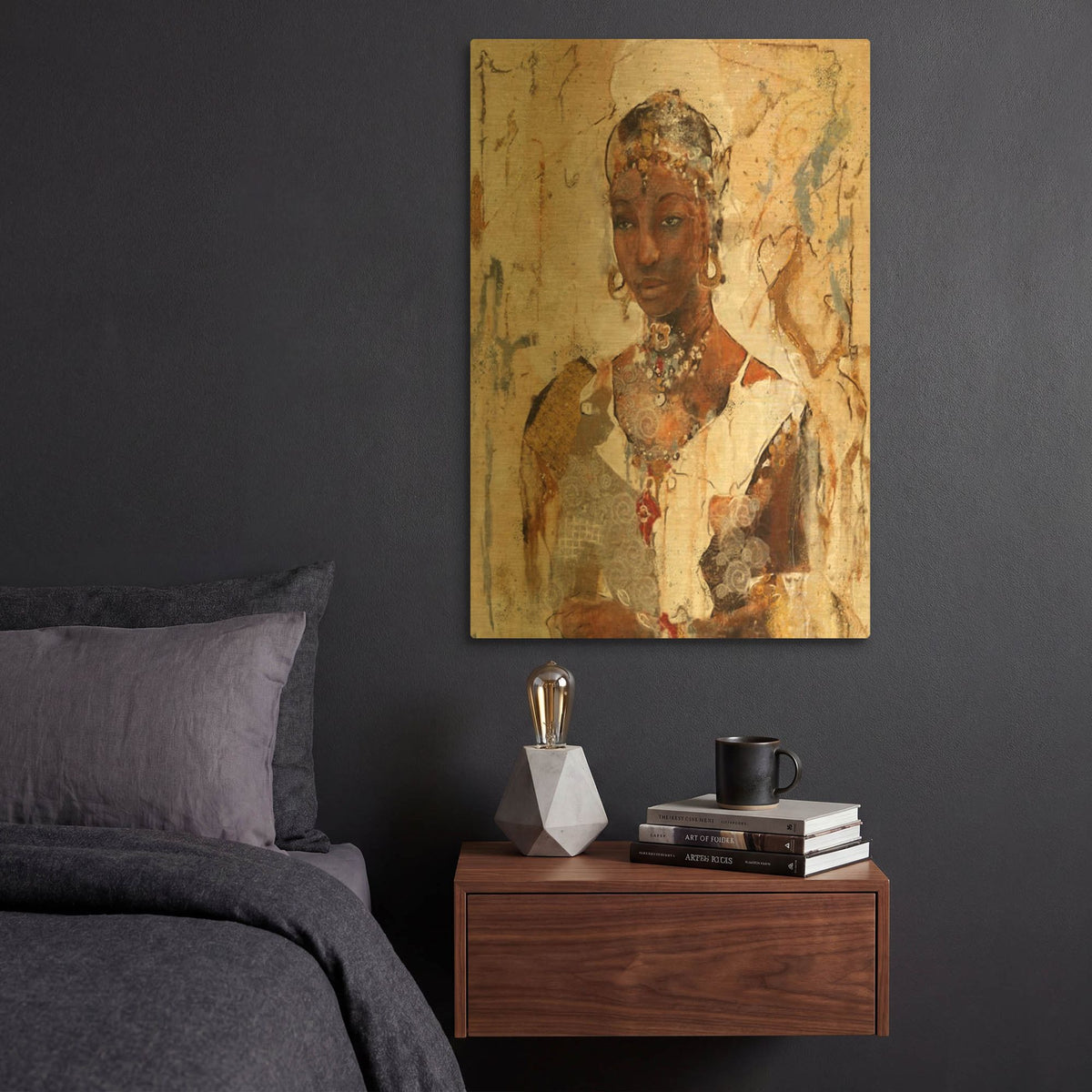 'Tranquility No. 1' By Marta Wiley Gold Metal Wall Art