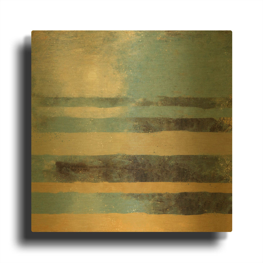 'Sand & Sunset' By Marta Wiley Gold Metal Wall Art