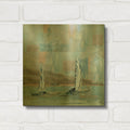 'Sailboat No. 2' By Marta Wiley Gold Metal Wall Art