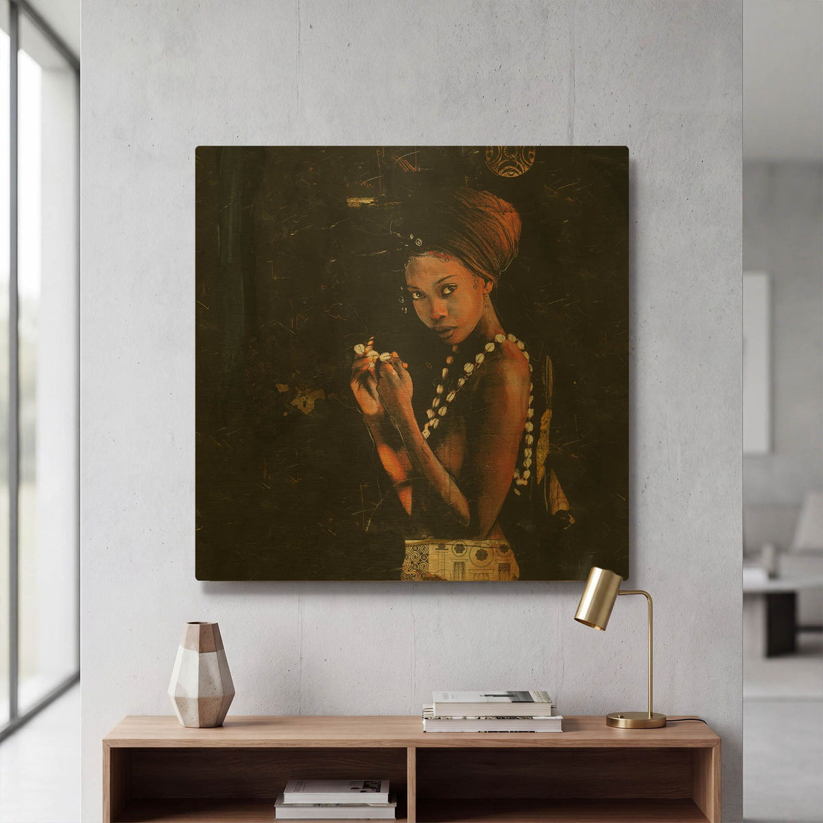 'Queen of Excellence' By Marta Wiley Gold Metal Wall Art