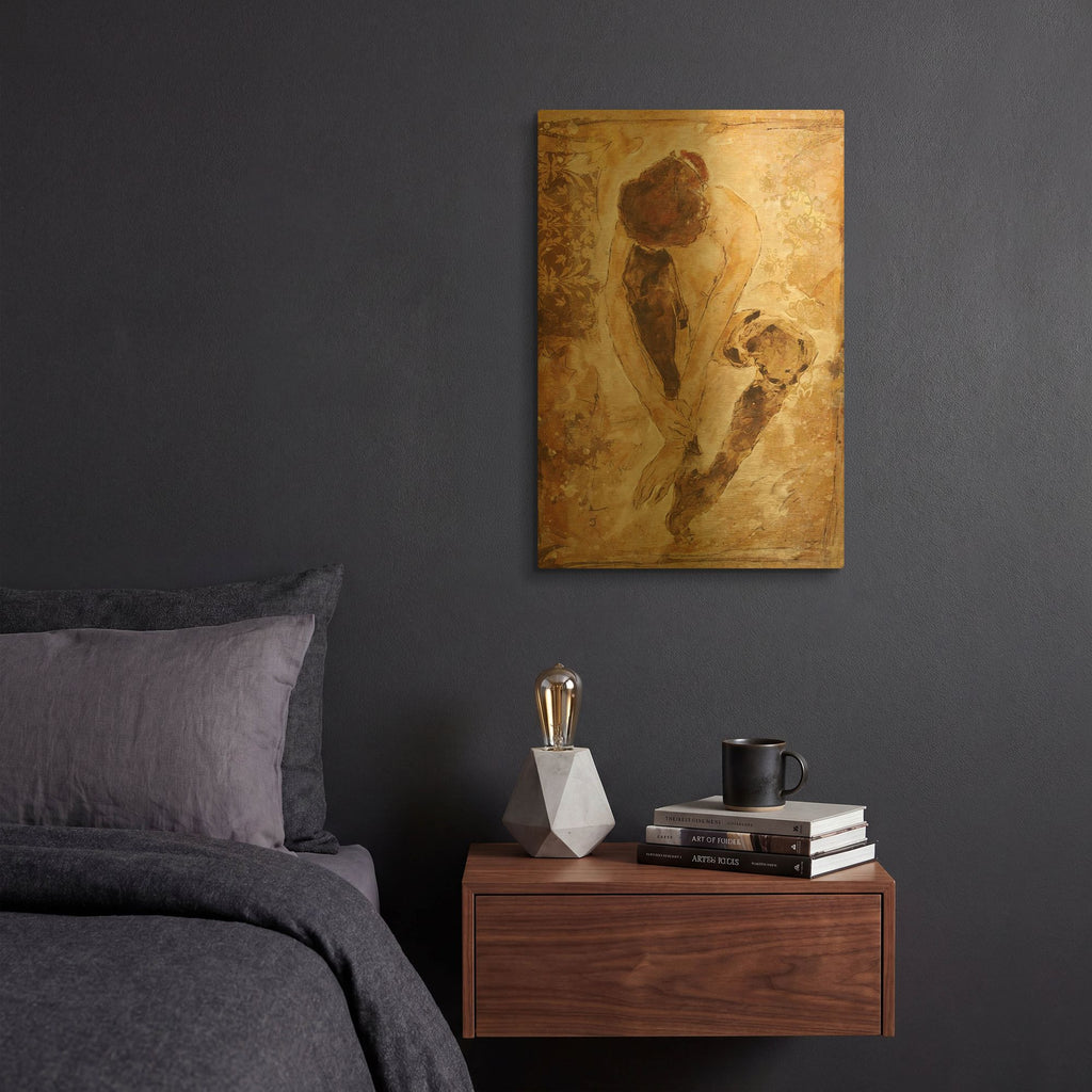 'Repose' By Marta Wiley Gold Metal Wall Art