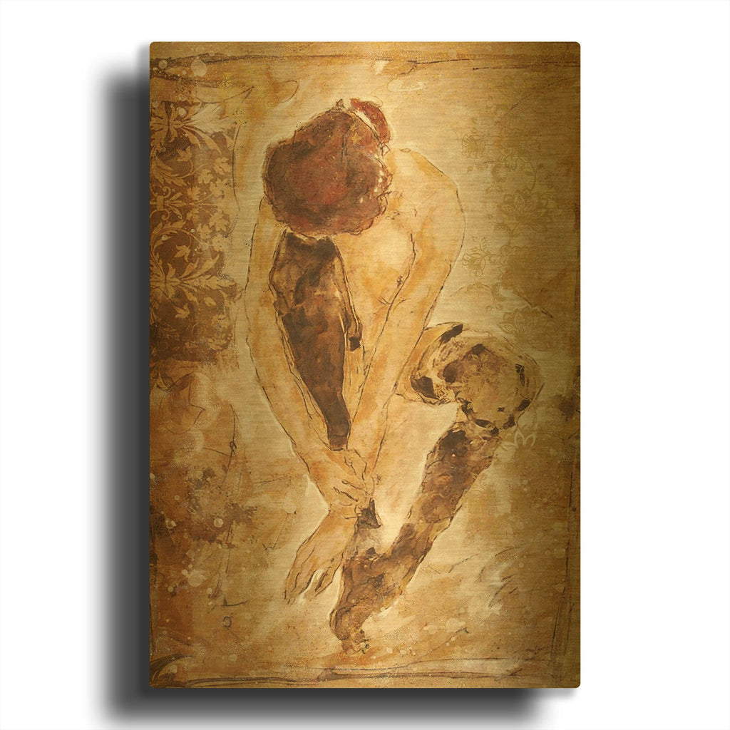 'Repose' By Marta Wiley Gold Metal Wall Art