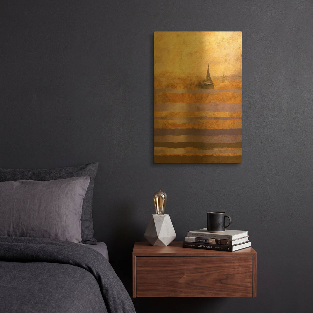 'Light of The Sun No. 1' By Marta Wiley Gold Metal Wall Art
