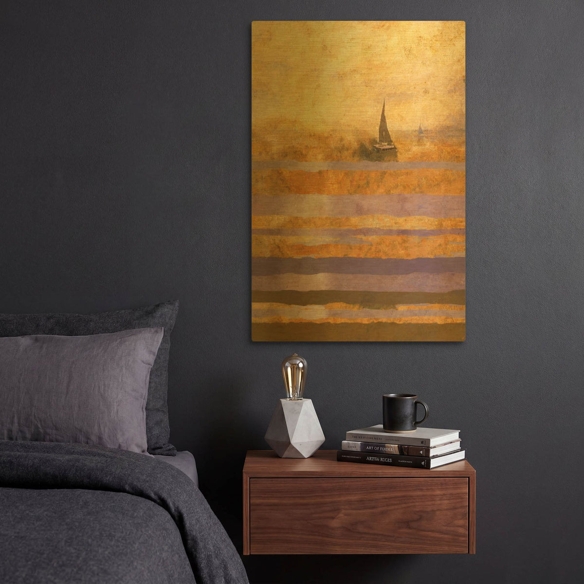 'Light of The Sun No. 1' By Marta Wiley Gold Metal Wall Art