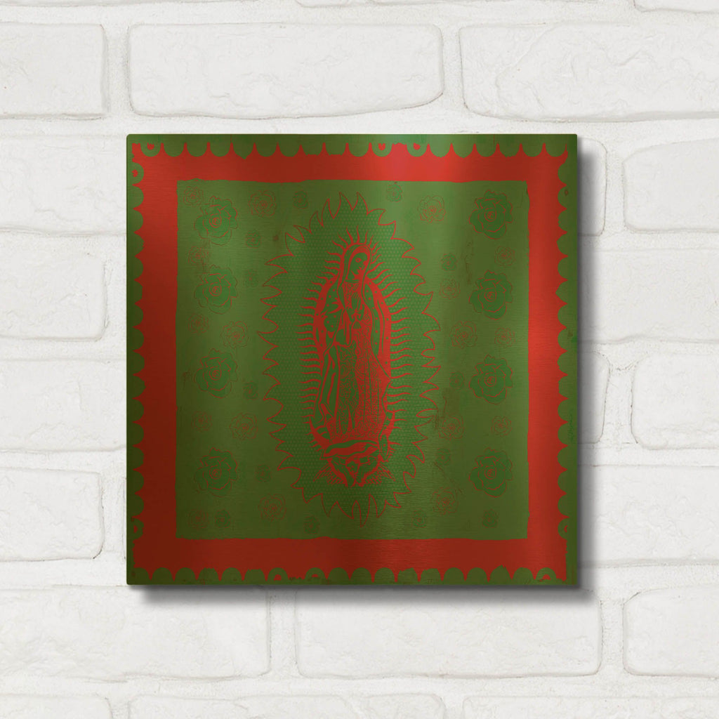 'Green Mary' By Marta Wiley Gold Metal Wall Art