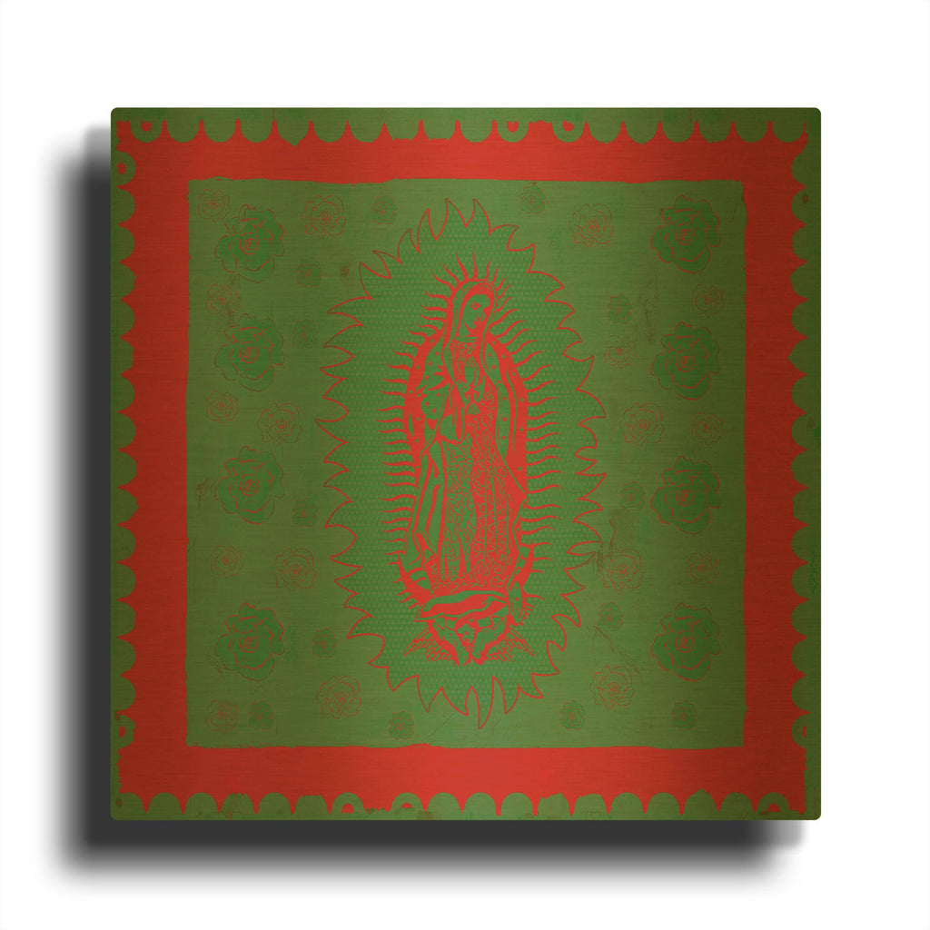 'Green Mary' By Marta Wiley Gold Metal Wall Art