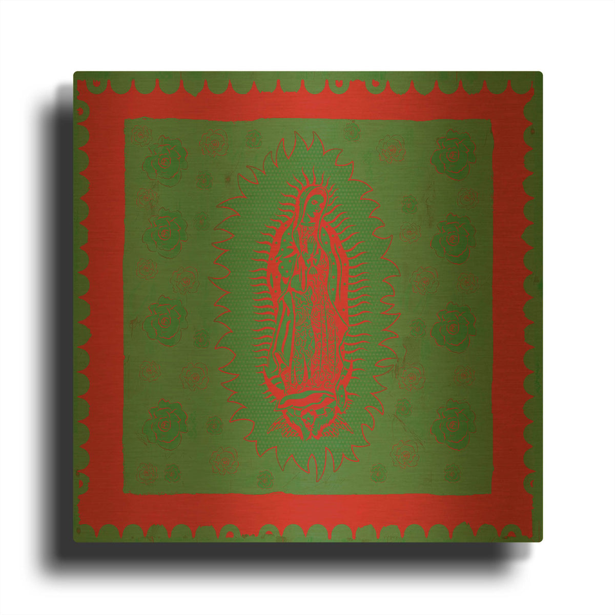 'Green Mary' By Marta Wiley Gold Metal Wall Art