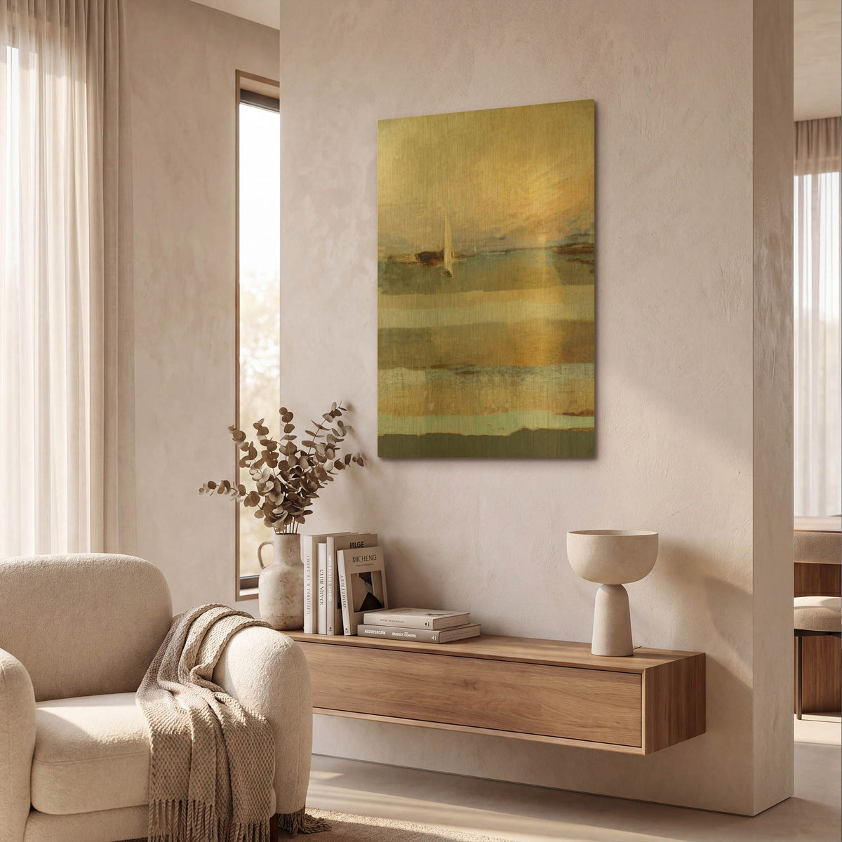 'Golden' By Marta Wiley Gold Metal Wall Art