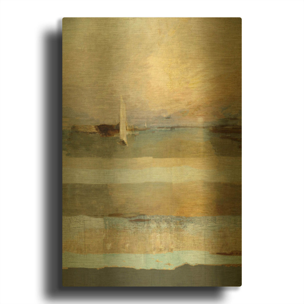'Golden' By Marta Wiley Gold Metal Wall Art