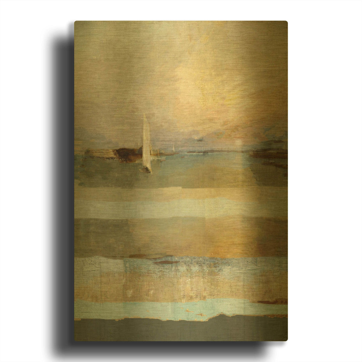 'Golden' By Marta Wiley Gold Metal Wall Art