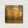 'Fibonacci Shell' By Marta Wiley Gold Metal Wall Art