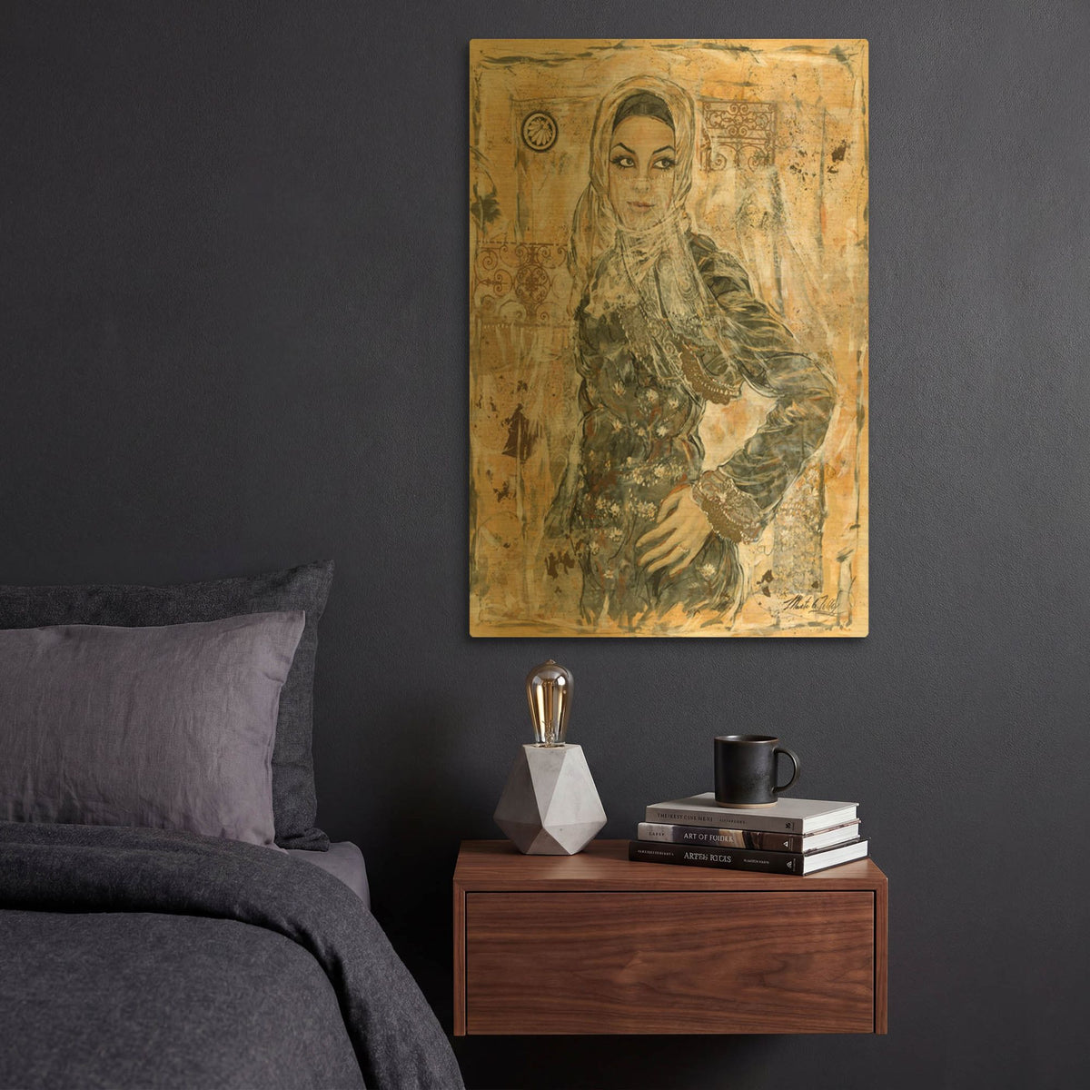 'Dubai Beauty No. 2' By Marta Wiley Gold Metal Wall Art