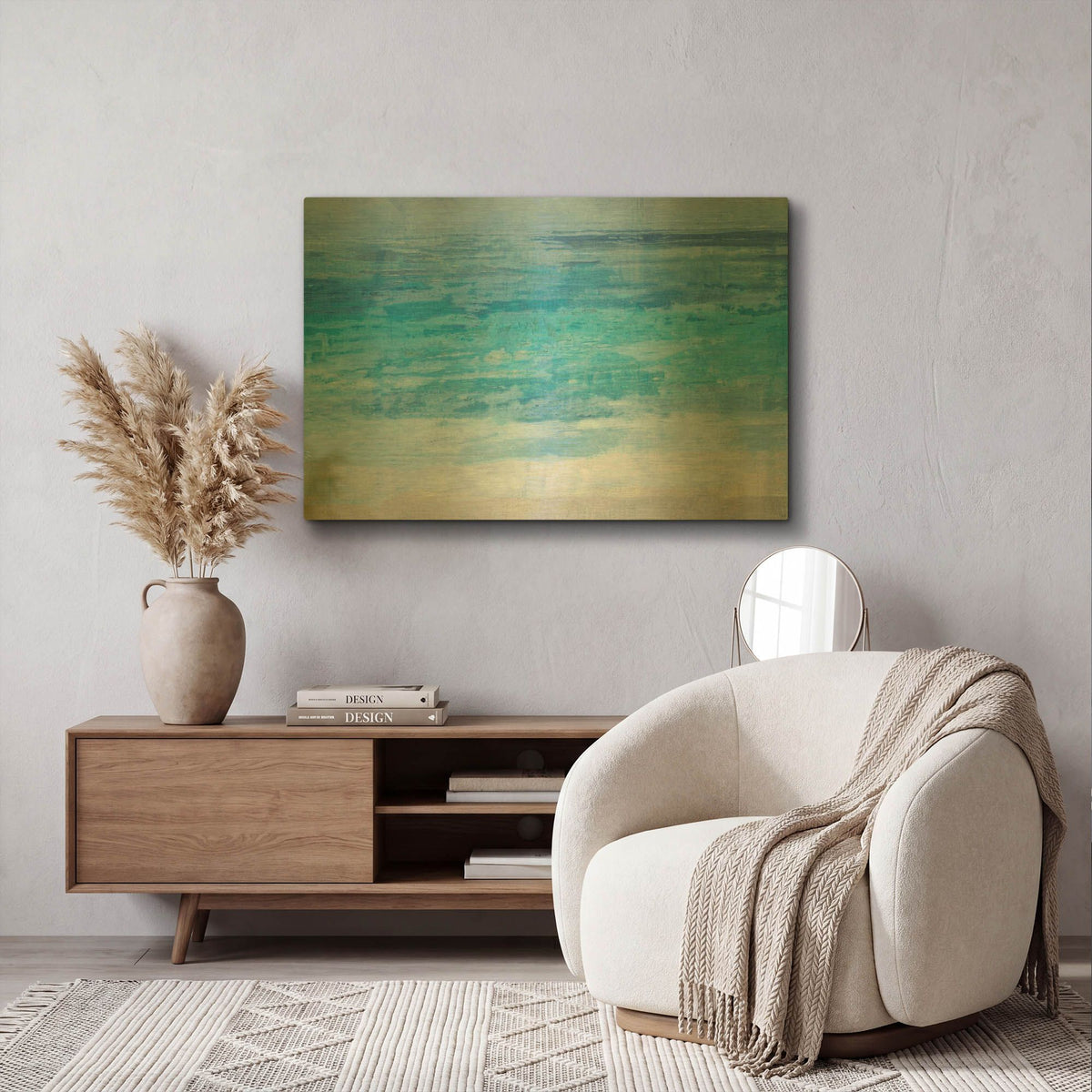 'Evening Tide' By Marta Wiley Gold Metal Wall Art