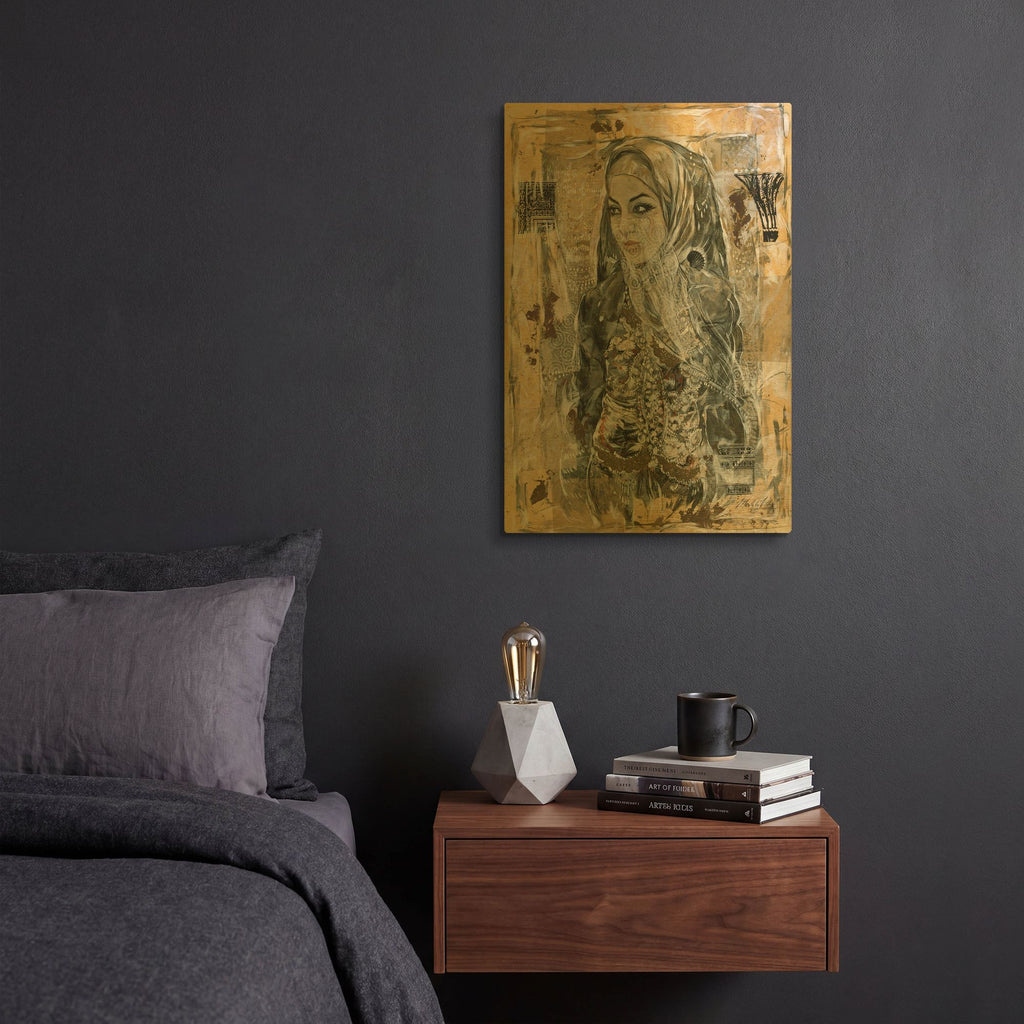 'Dubai Beauty No. 1' By Marta Wiley Gold Metal Wall Art